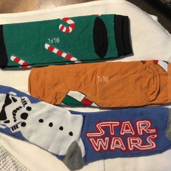 Star Wars Christmas Themed Socks | 2 Ankle | 1 Over-Calf | NWOT - Picture 2 of 8